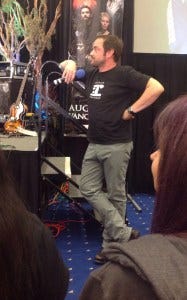 Mark listening to Alaina