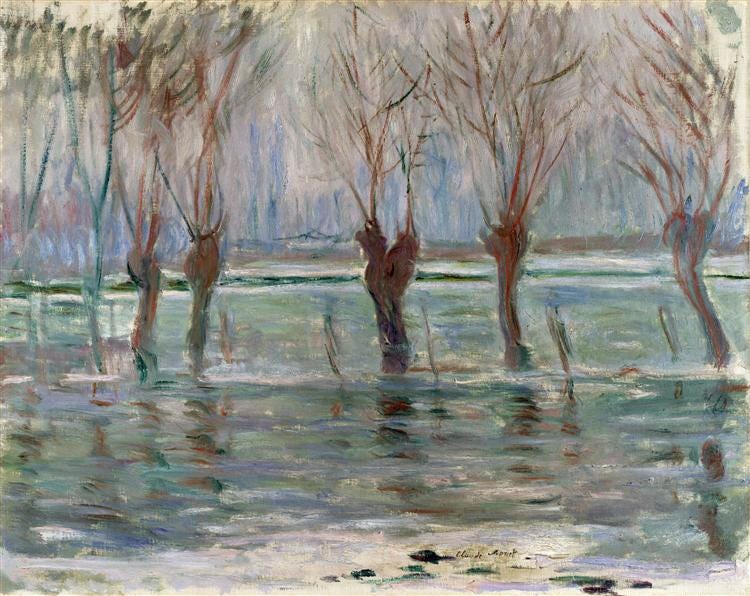 Flood Waters, 1896 - Claude Monet - WikiArt.org