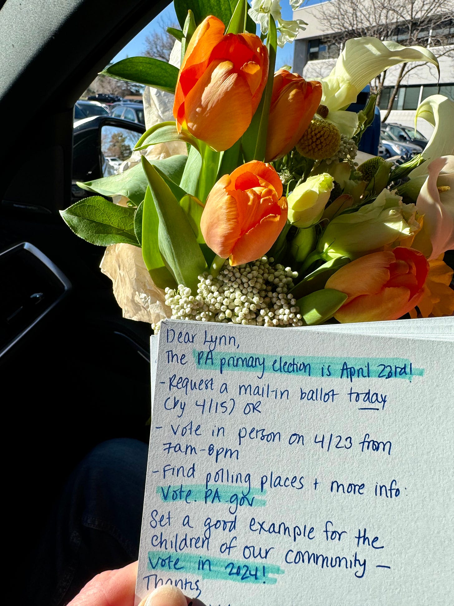 Postcards to Pennsylvania voters