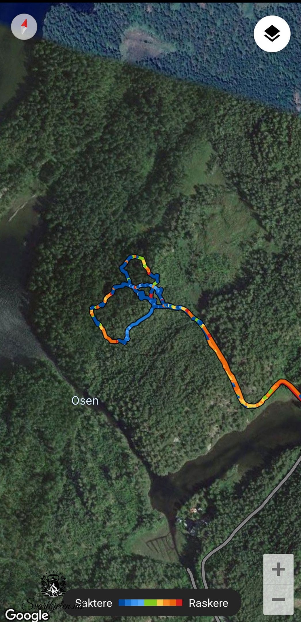 Skikkelig rundtur i skogen :-) 
