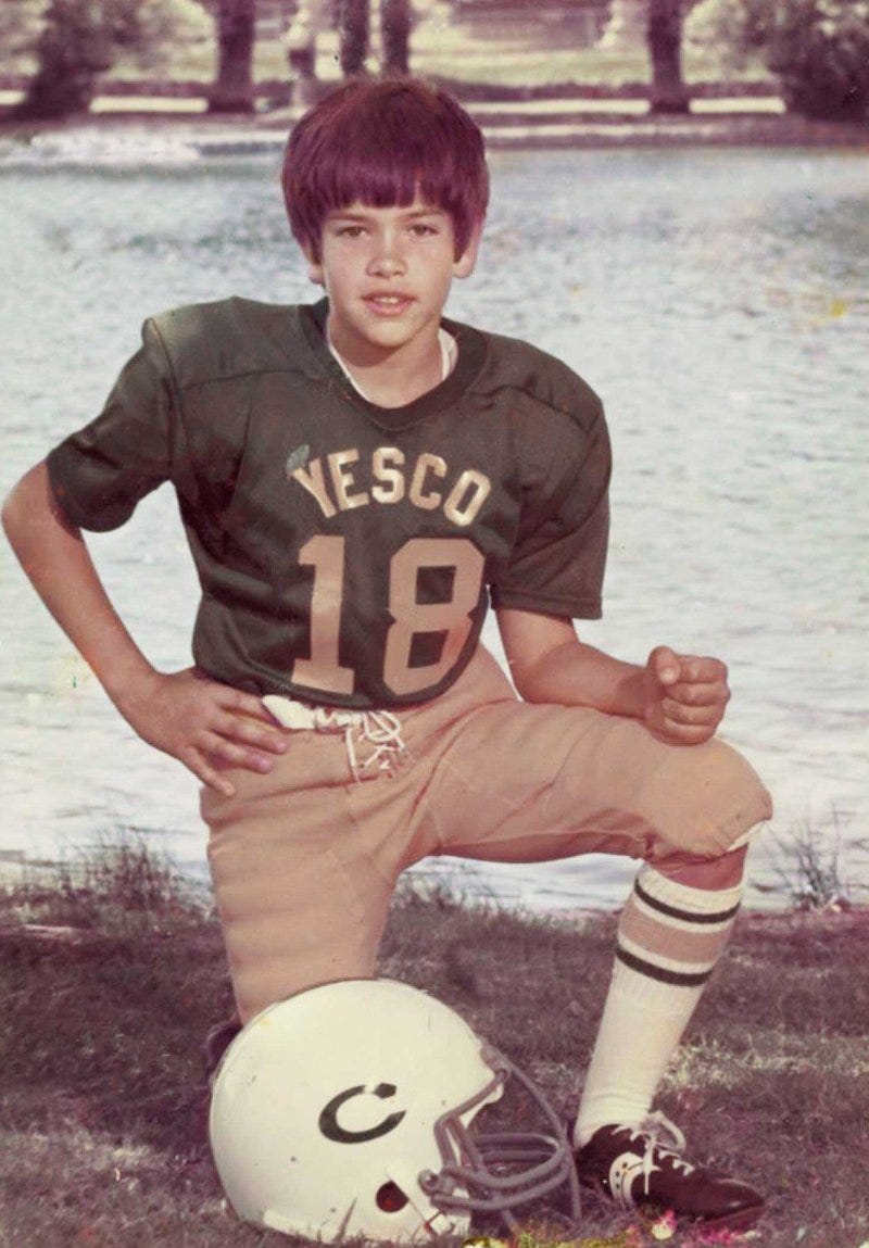 Marco Rubio on the field with the Yesco Cavaliers during the Southern Nevada youth football conference in Las Vegas, 1982. Marco Rubio on the field with the Yesco Cavaliers during the Southern Nevada youth football conference in Las Vegas, 1982.