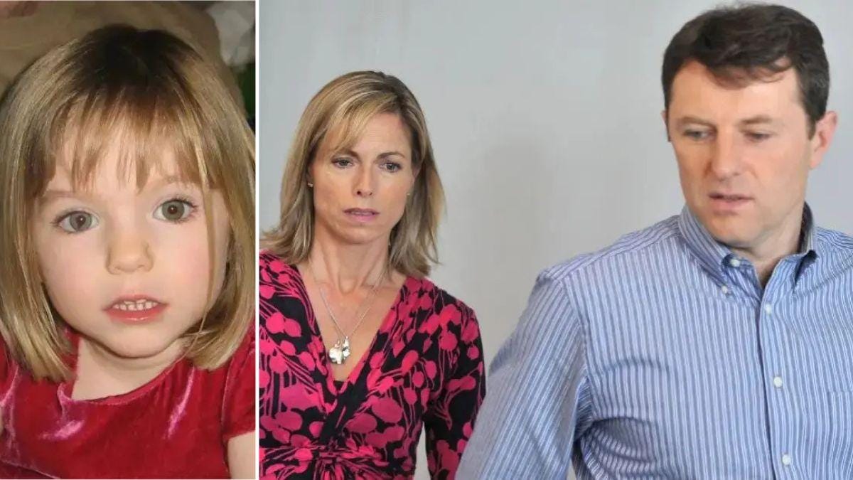 Madeleine McCann and her parents Madeleine McCann and her parents