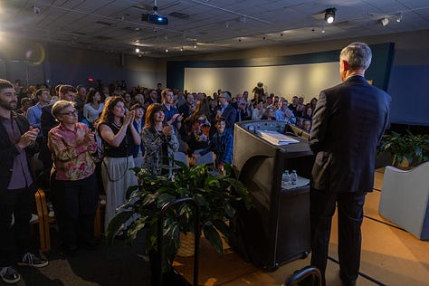 A gallery of images from the Dual Identities launch event at the Zekelman Holocaust Center