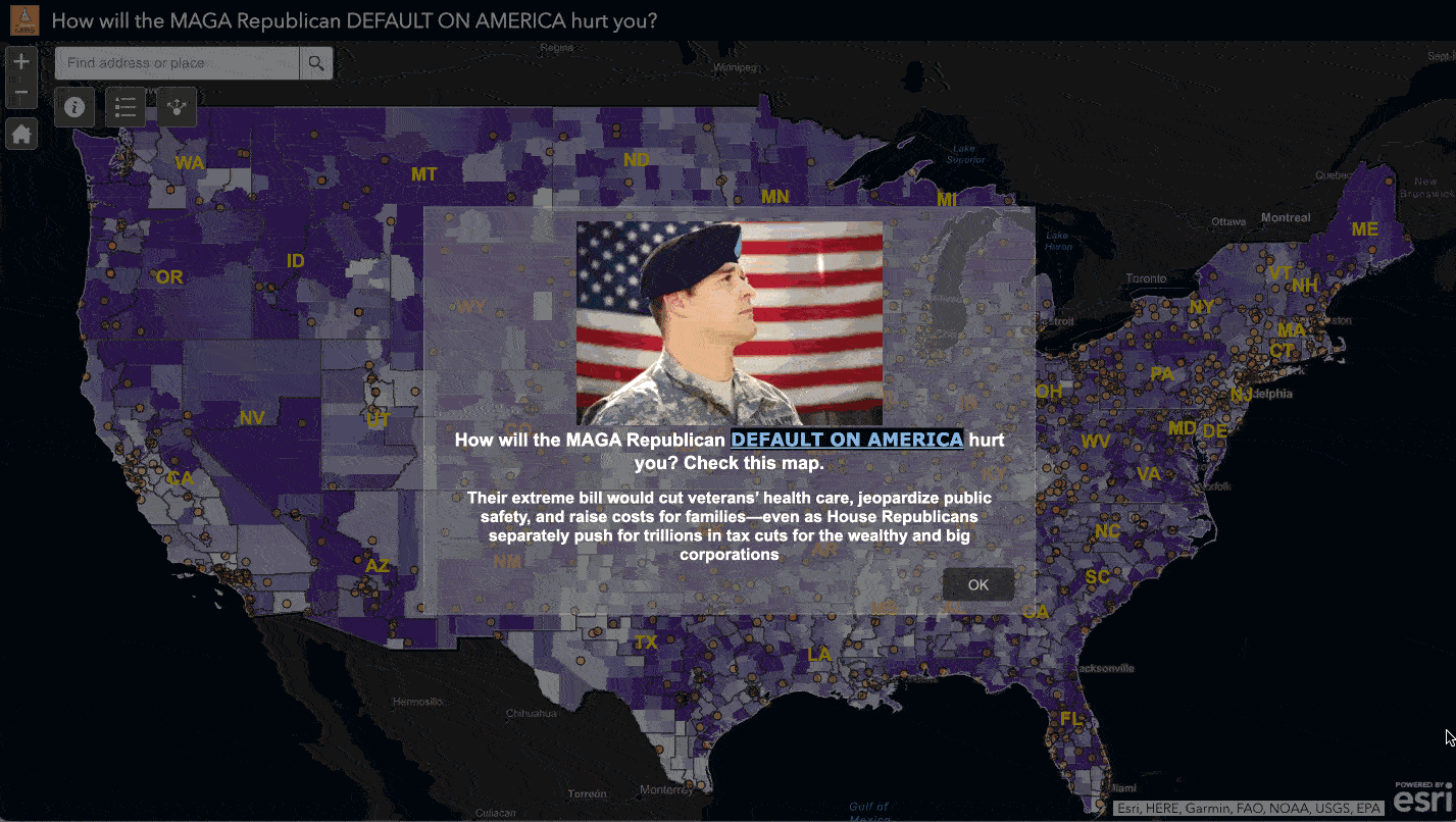 MAGA Republican plan to default on America. Check this map to see how it will hurt you.