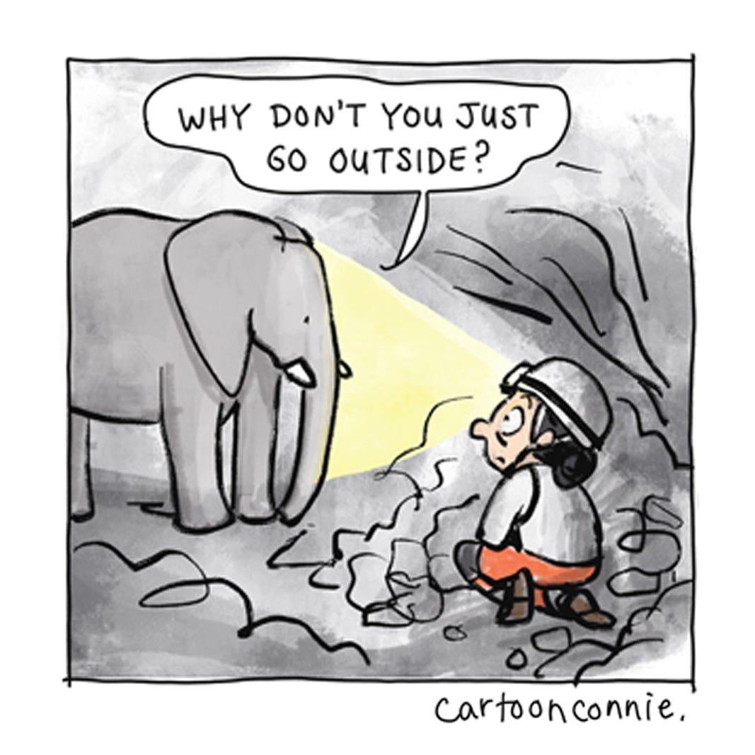 Panel 4 of a 6-panel comic strip about an introvert looking for hope in dark times. Titled "All In An Introvert Day's Work," 2026. Original art by Connie Sun, cartoonconnie.