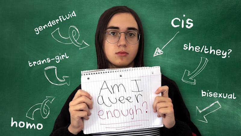 Draft of the thumbnail for "Am I Queer Enough?" Draft of the thumbnail for "Am I Queer Enough?"