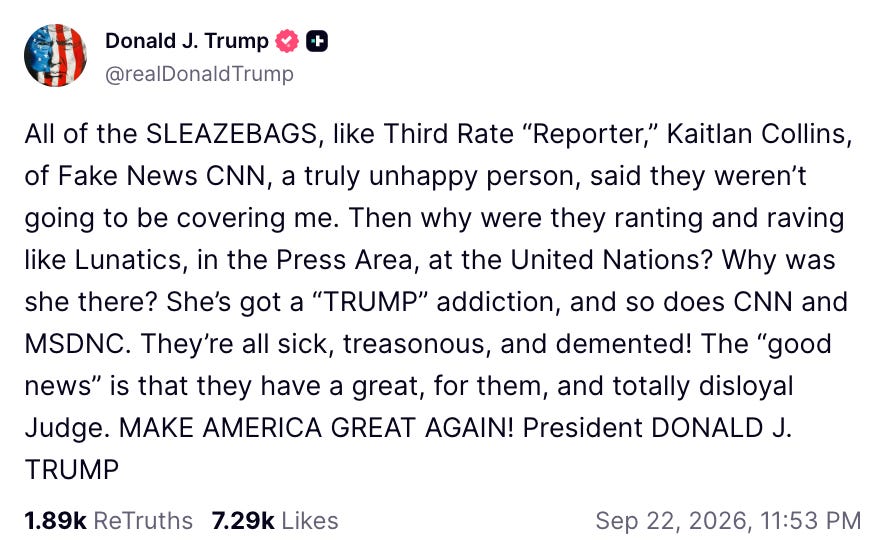 NEWS: Republicans Privately Admit They Expect to Get ‘Crushed,’ Trump Stews at Press All Night, Eyes Ford’s Theater for His Name, and More