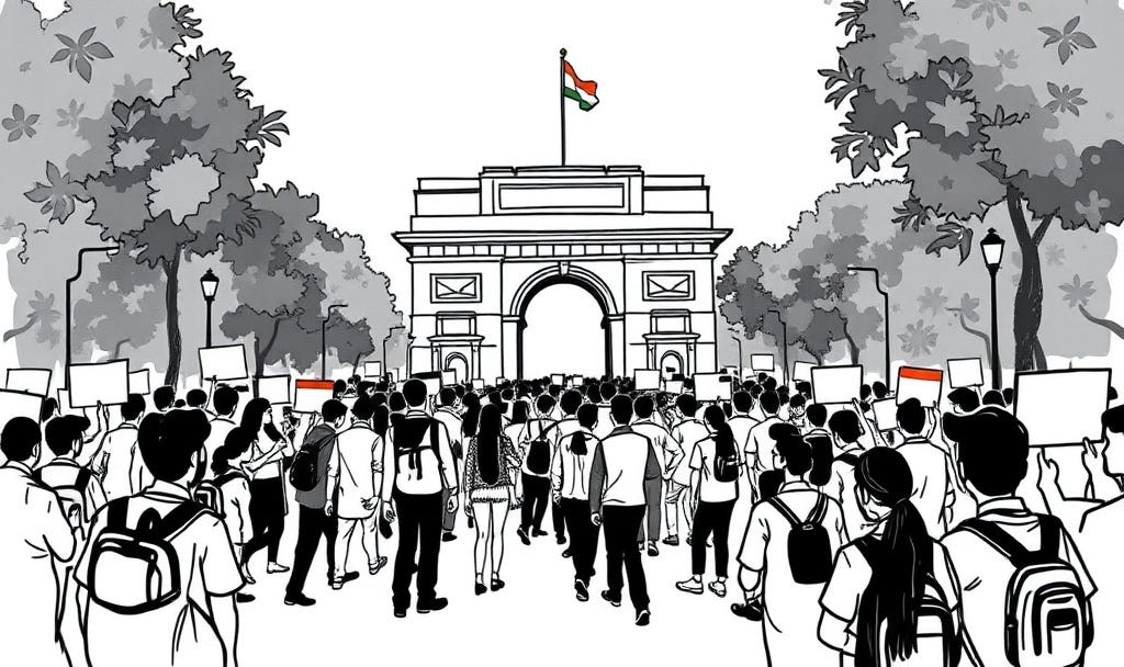 ಜಂತರ್ ಮಂತರ್ ವಿದ್ಯಾರ್ಥಿ ಪ್ರತಿಭಟನೆ