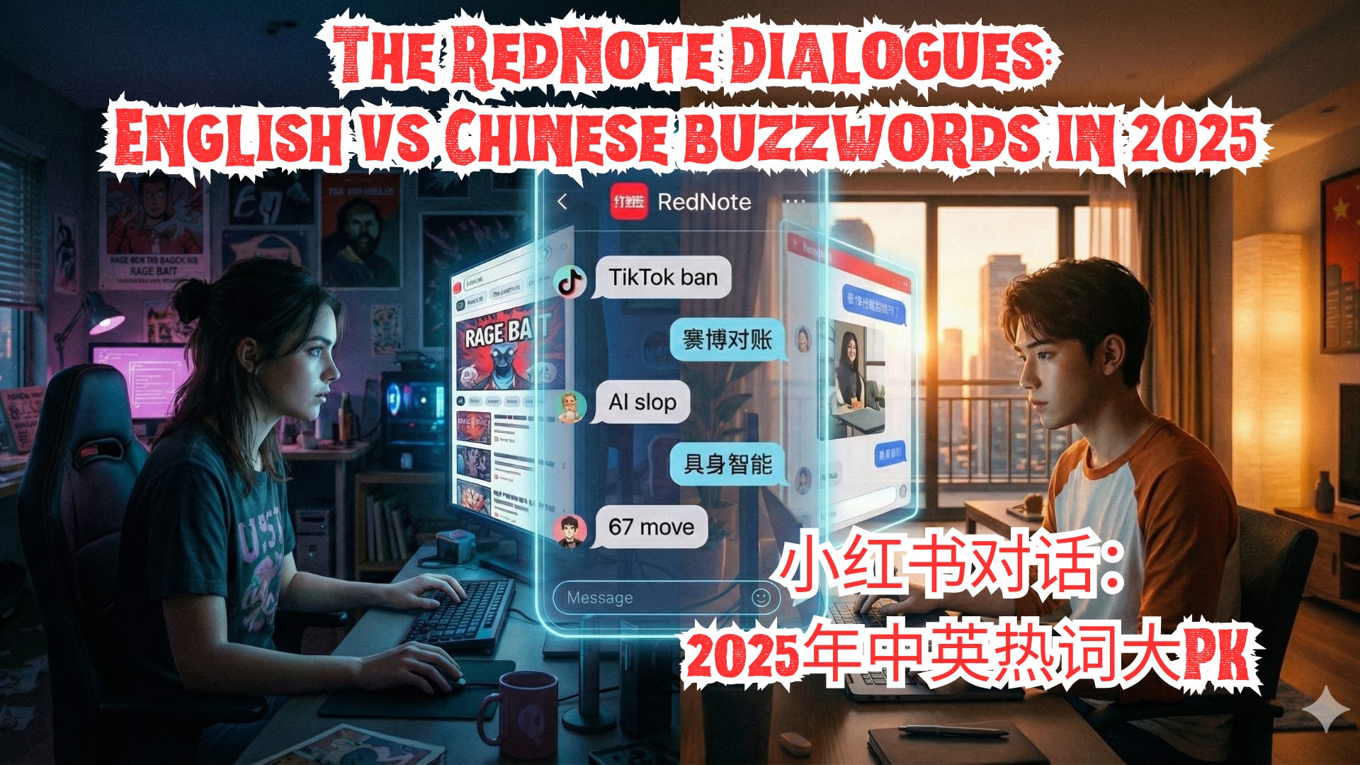 The RedNote Dialogues: English vs Chinese buzzwords in 2025  小红书对话：2025年中英热词大PK
