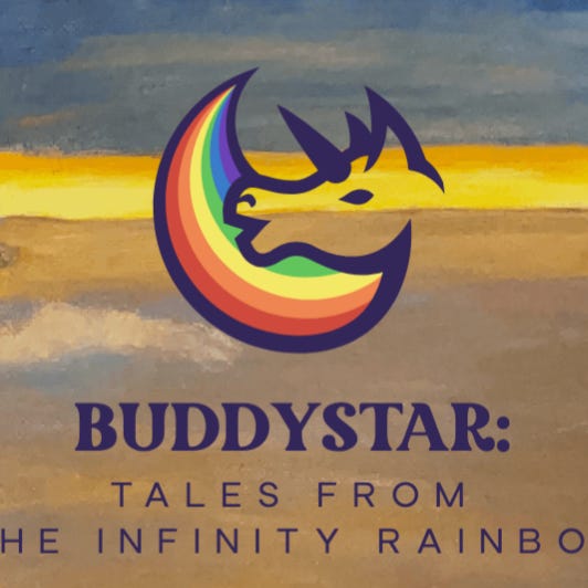 Buddystar: Tales From The Infinity Rainbow logo