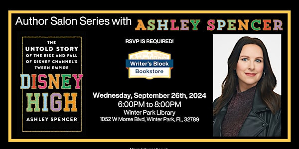 Author Salon Series with Ashley Spencer