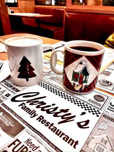 Two cups of coffee on a table

AI-generated content may be incorrect.