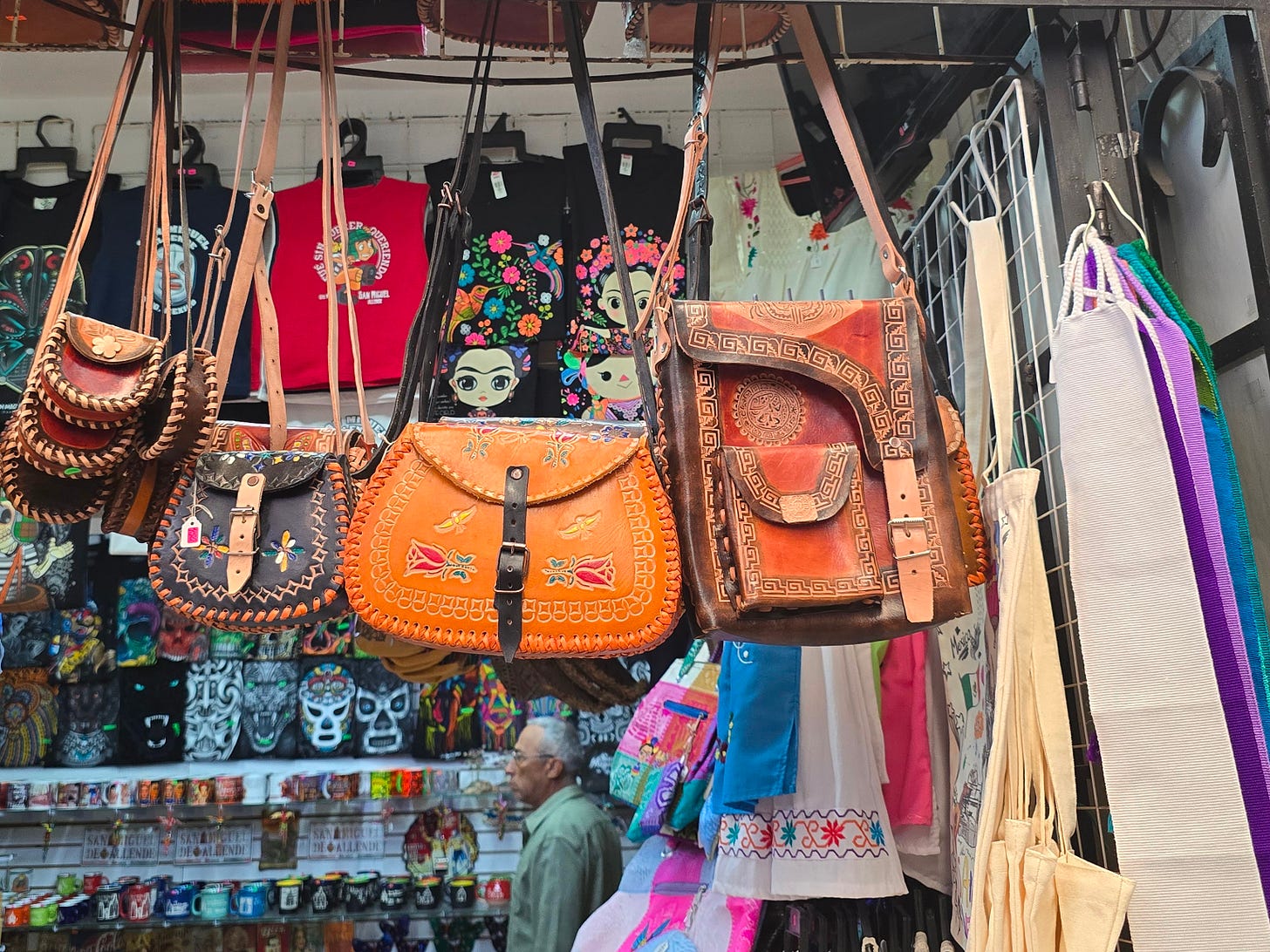 bags and souvenirs, Mexico City