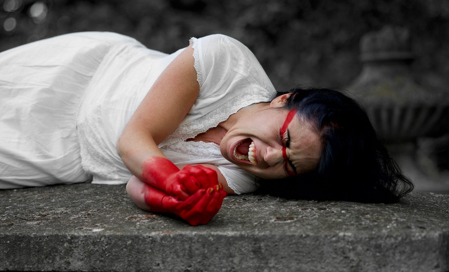 My crying blocked in my inner child’s little being, contorted on the cold tiles, hoping to save my grandma through my prayers. Photo by oskar holm on Unsplash My crying blocked in my inner child’s little being, contorted on the cold tiles, hoping to save my grandma through my prayers. Photo by oskar holm on Unsplash