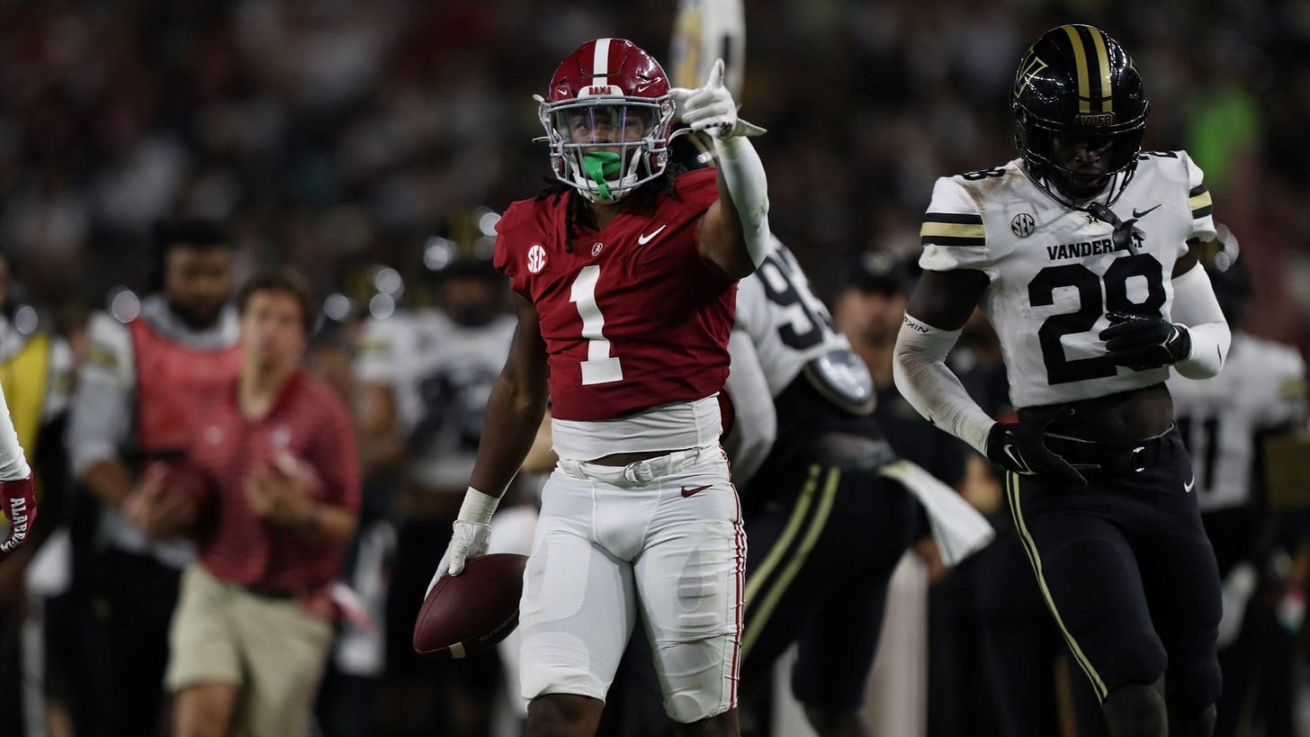 Jahmyr Gibbs - Football - University of Alabama Athletics