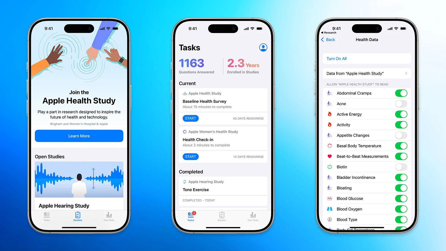 El ambicioso estudio de salud de Apple recopilará datos sobre el sueño, el envejecimiento, los períodos menstruales y más de los usuarios de iPhone y Apple Watch. Aquí te explicamos cómo participar