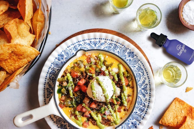Tex-Mex restaurant Trudy's is selling CBD queso, made with a product from Austin brand Earlybird.