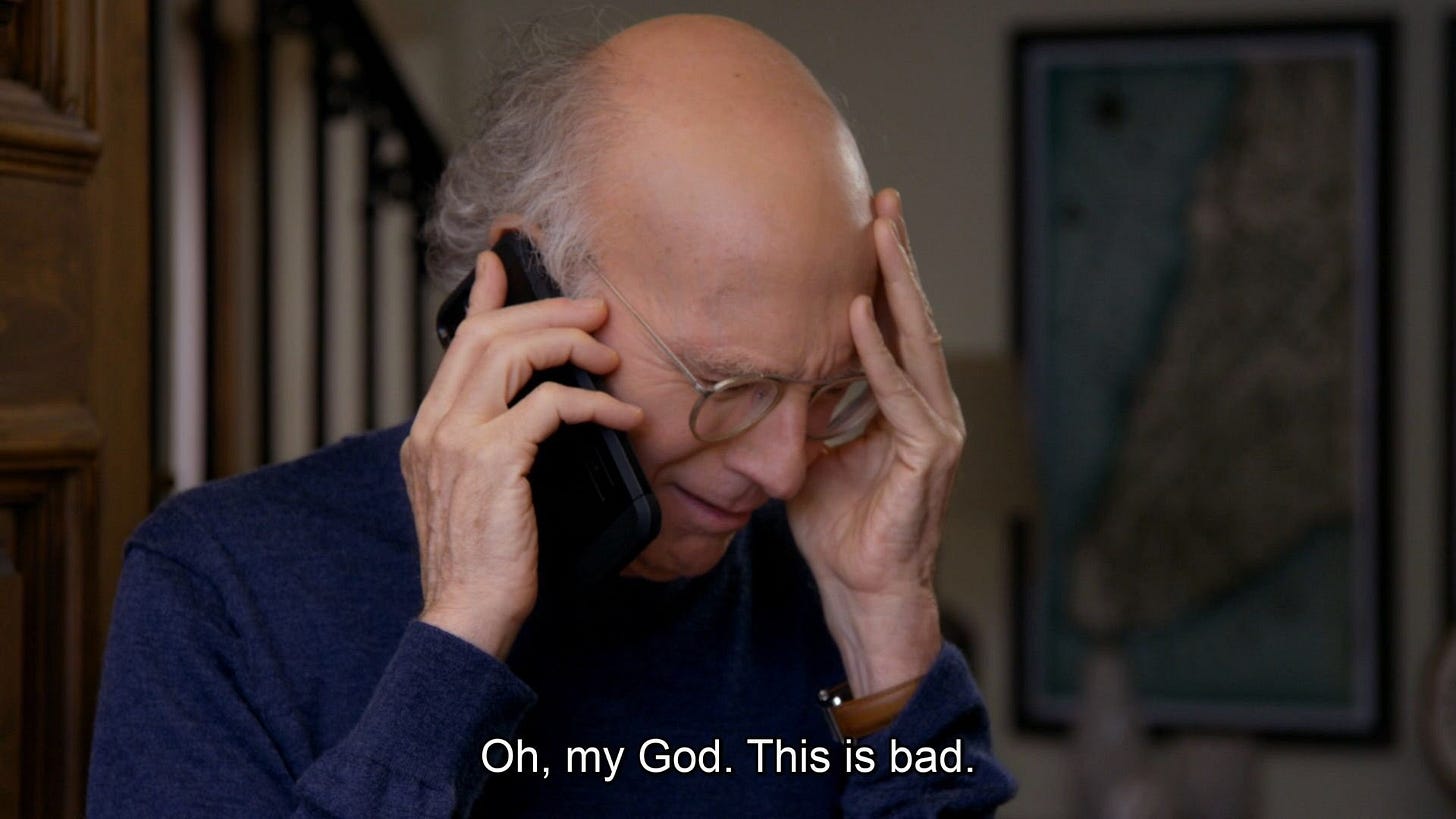 no context curb your enthusiasm on X: "twitter turning on larry david for  doing that crypto ad https://t.co/Dm0nnvd7Lf" / X