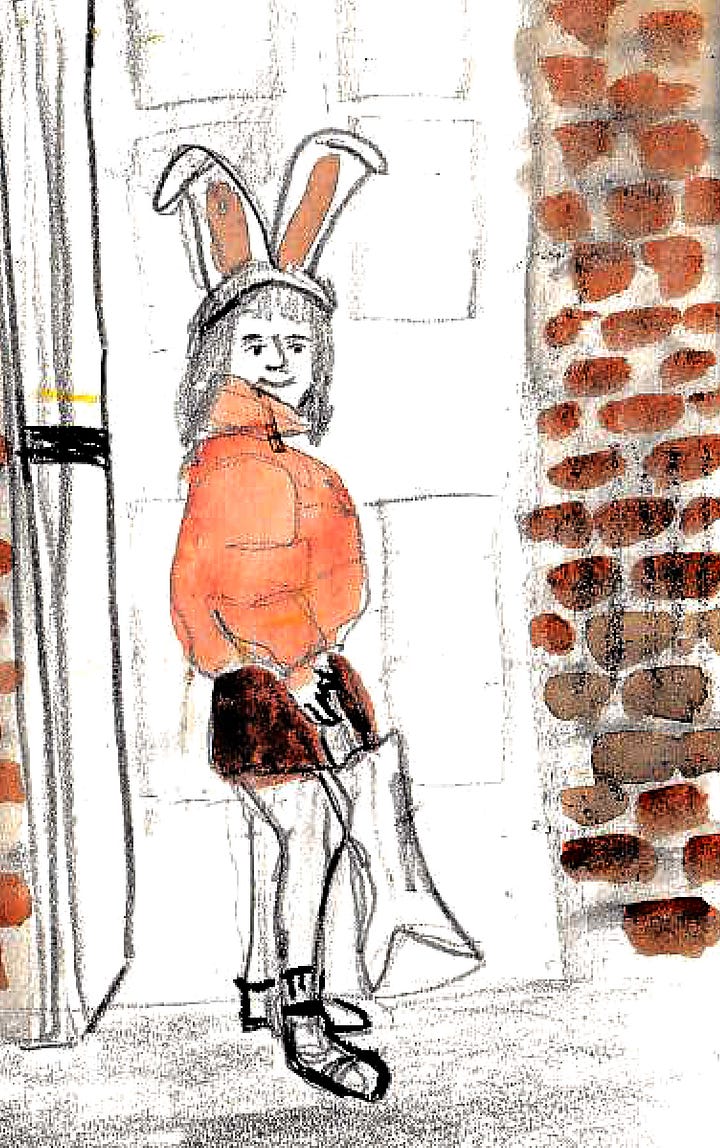 illustrations of 80's trick or treaters by Beth Spencer
