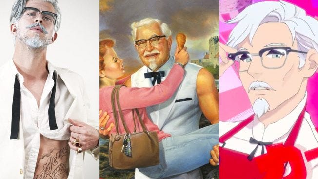 sexy colonel sanders ad campaigns kfc