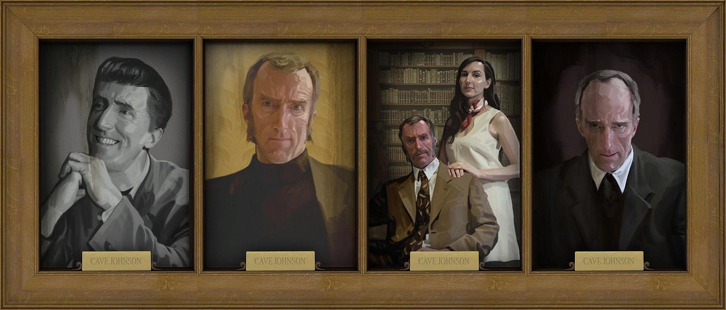 Does somebody know who is the artist responsible for Cave Johnson's  portraits in Portal 2? Is there a name for this style of painting? Does  someone know other similar artists? : r/Portal