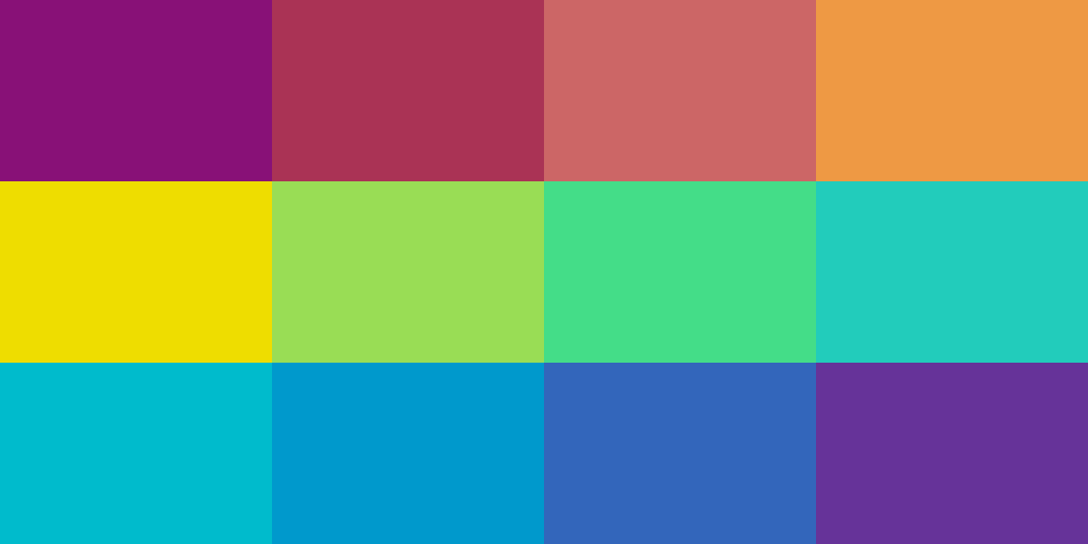 12-bit rainbow Palette