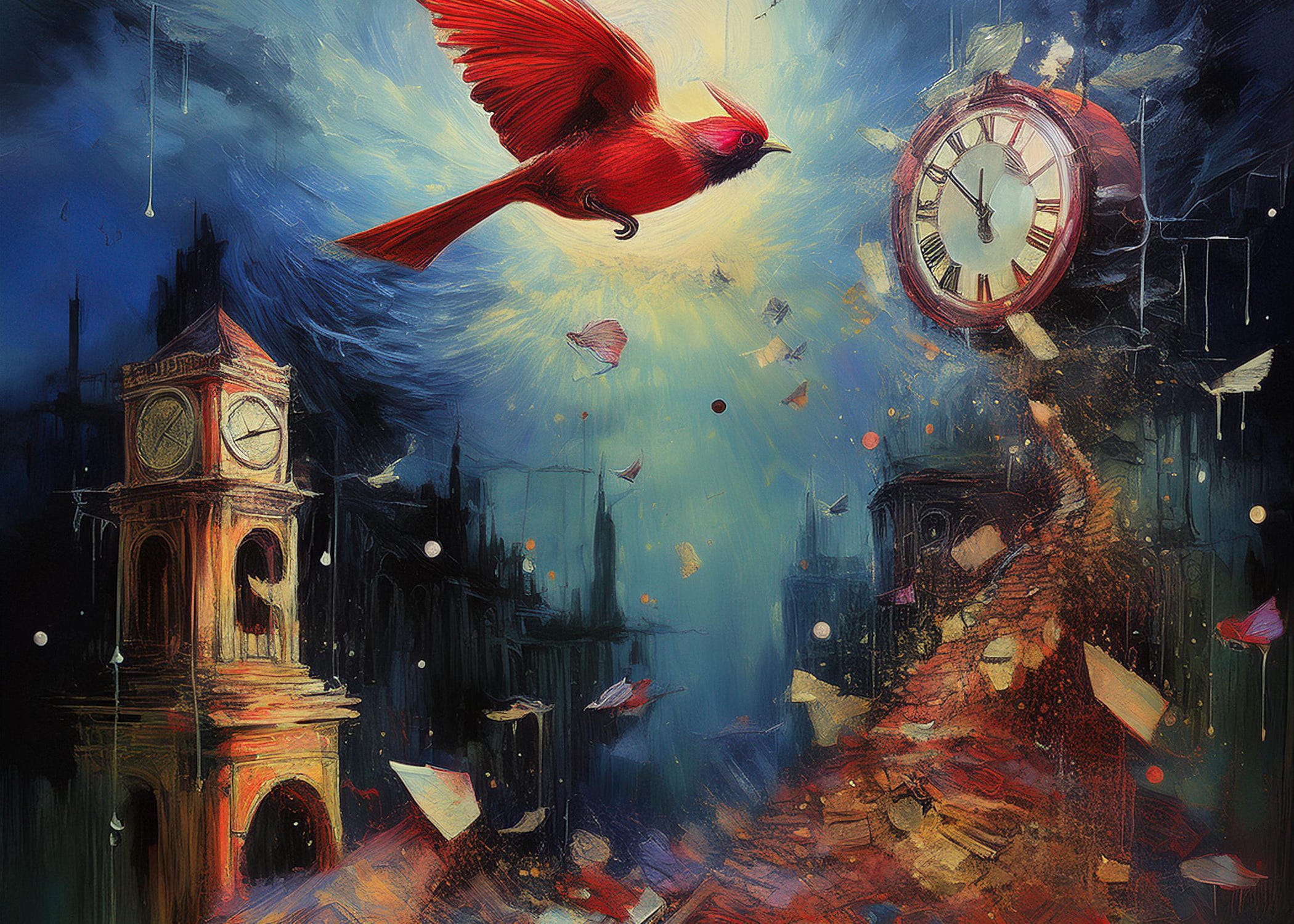 On Time Breaking Open - by Marie Charon - Ink Made of Sky