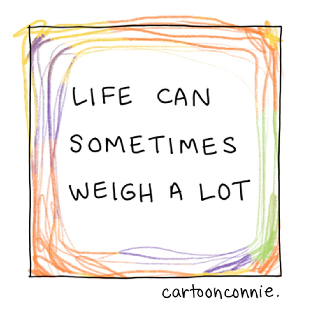 Panel 1 of a 6-panel comic strip about loving your past, present, and future selves. Each panel is a colorful cartoon portrait of the artist at different life stages, ending with an imagined future self as a little old lady in a futuristic setting. Titled "The Best Gift You Can Give Yourself." Original artwork by Connie Sun, cartoonconnie, 2025. Panel 1 of a 6-panel comic strip about loving your past, present, and future selves. Each panel is a colorful cartoon portrait of the artist at different life stages, ending with an imagined future self as a little old lady in a futuristic setting. Titled "The Best Gift You Can Give Yourself." Original artwork by Connie Sun, cartoonconnie, 2025.