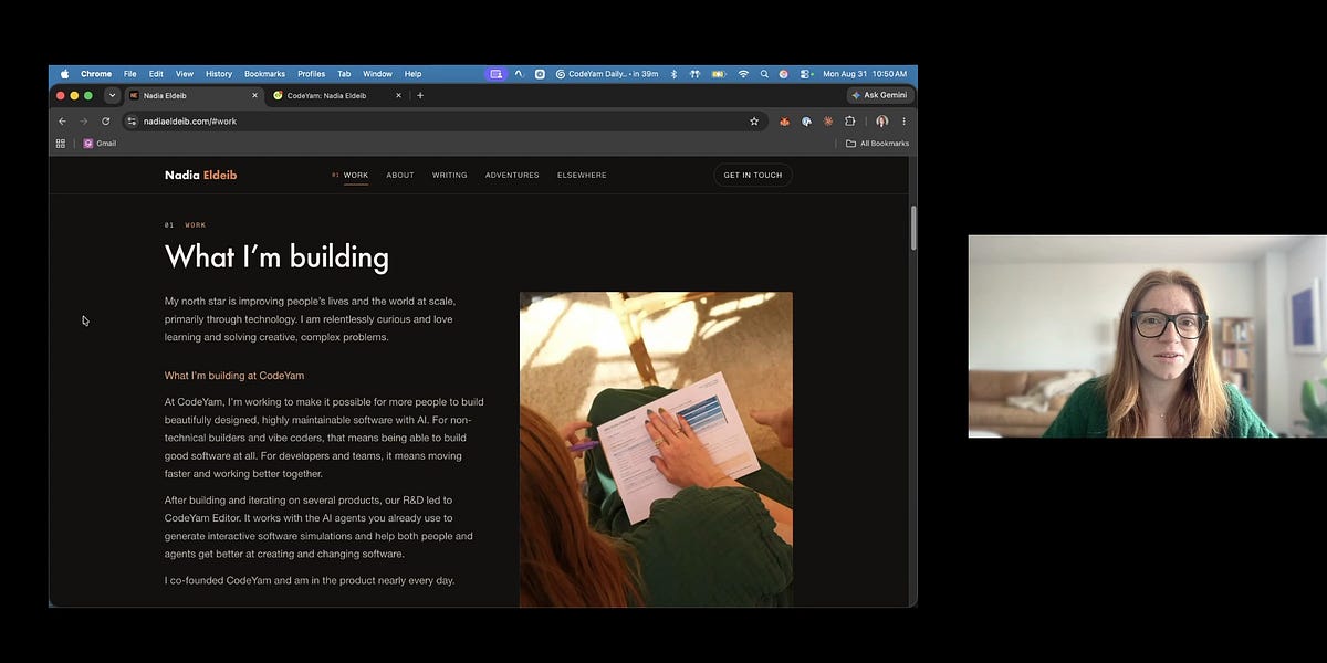 Building a Personal Website with CodeYam + Claude Code: Shipping the Final Site