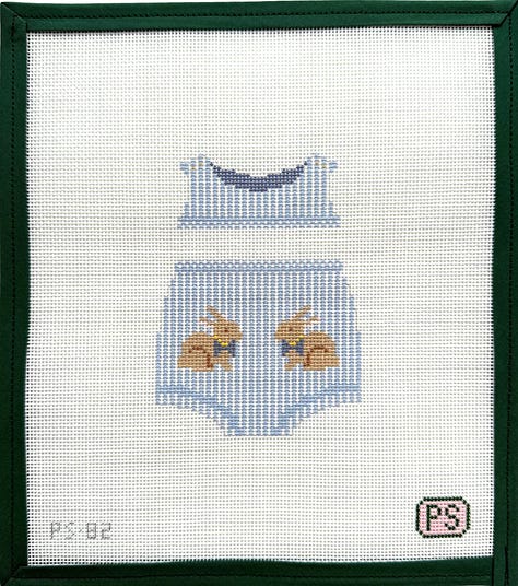 An assortment of needlepoint canvases designed by Prepsetter