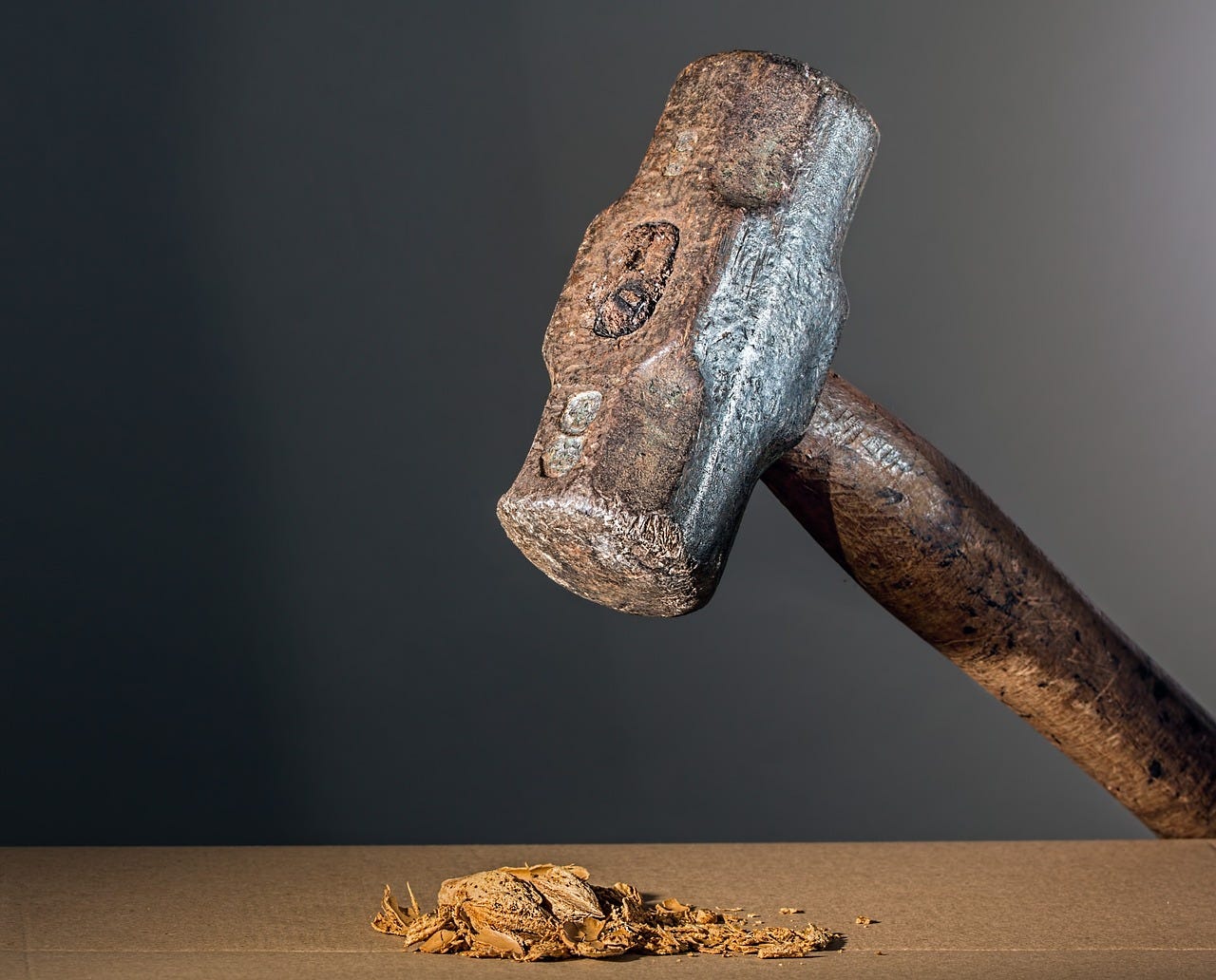 sledgehammer cracking a walnut sledgehammer cracking a walnut