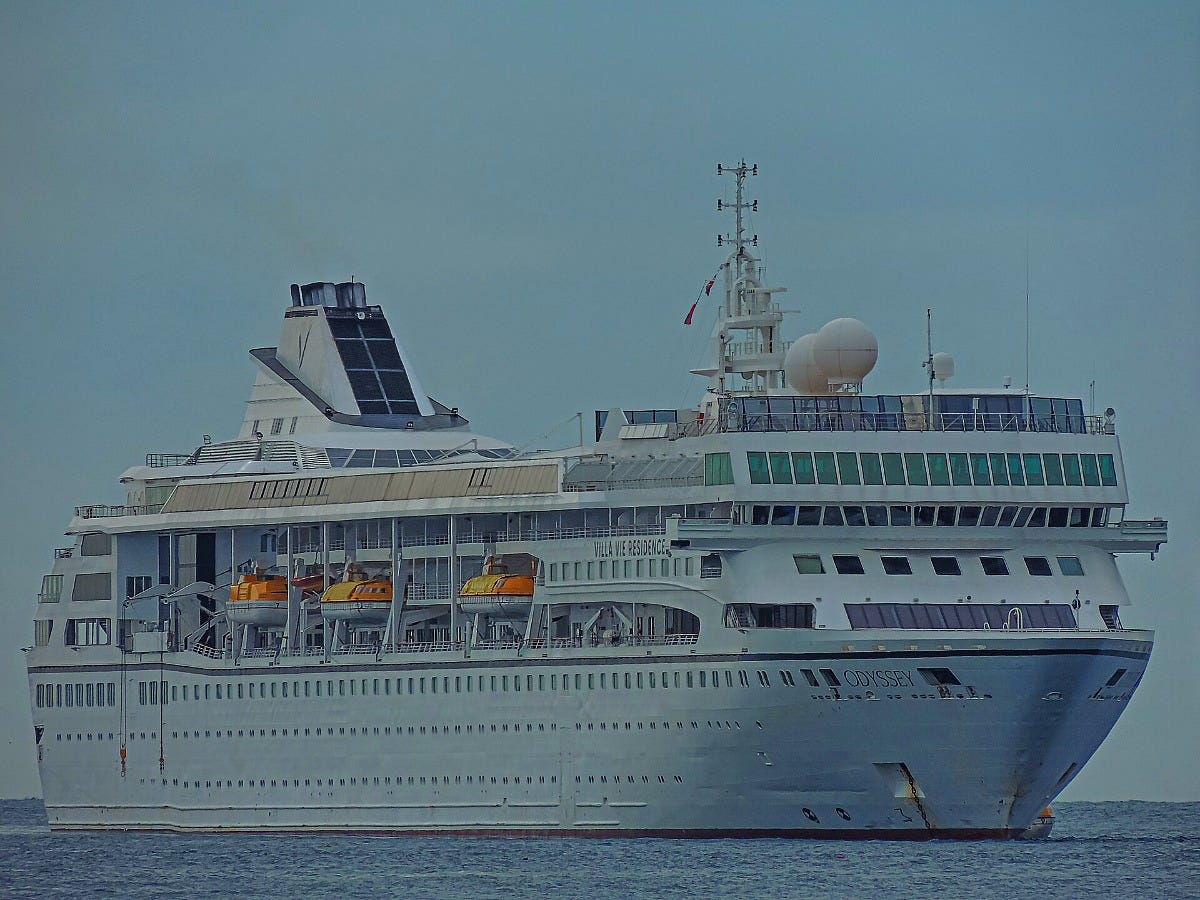 Villa Vie Odyssey, the Villa Vie Residences ship. Image: JerickVillaruel via Wikimedia Commons