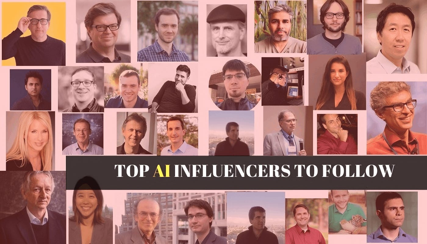 Top 25 AI and machine learning Influencers to Follow