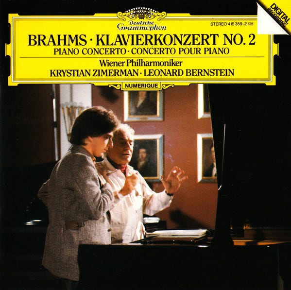 Brahms • Krystian Zimerman • Wiener Philharmoniker • Leonard Bernstein ...