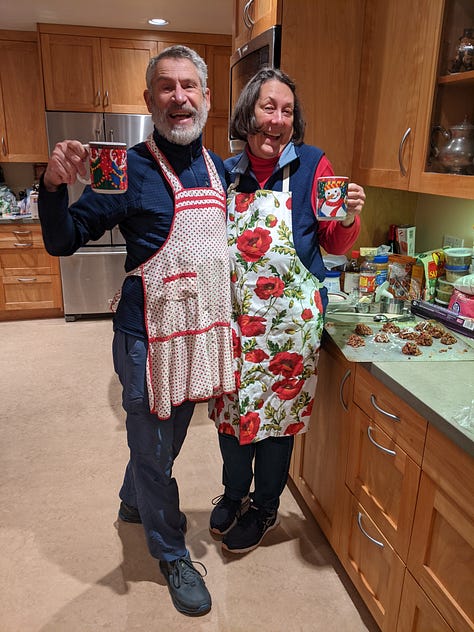 images of me and my family members wearing aprons