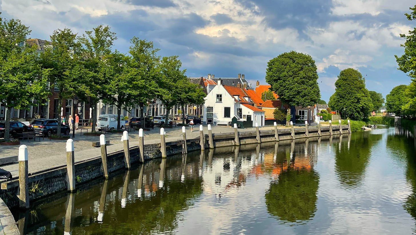 center of Goedereede in the Netherlands photo by Alexander Verbeek in the planet newsletter on substack
