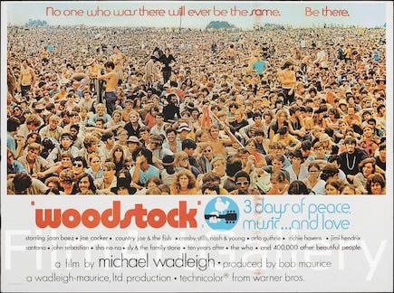 Woodstock publicity material