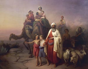 “March of Abraham, The” The March of Abraham, painting by József Molnár, 19th century; in the Hungarian National Gallery, Budapest. 