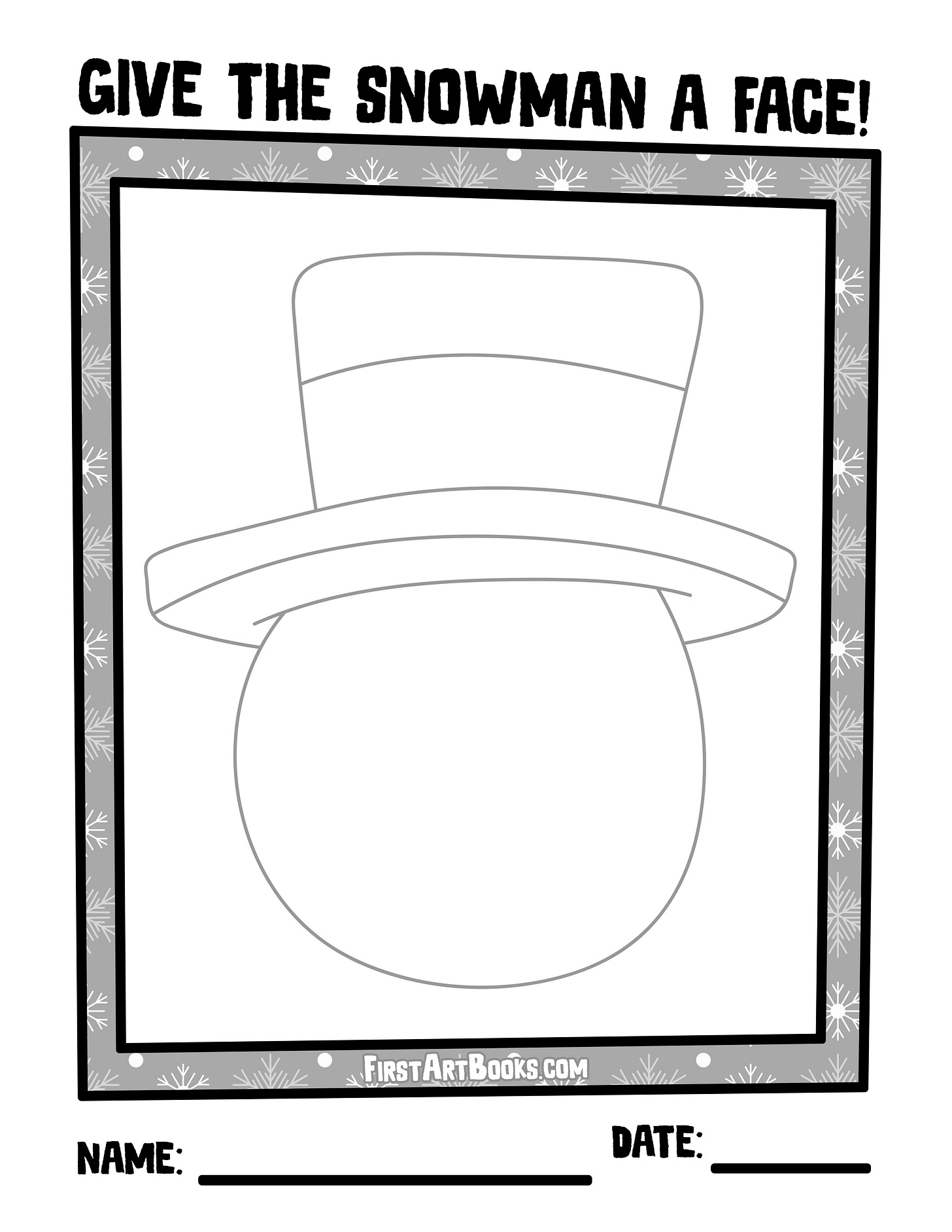 Draw The Snowman’s Face