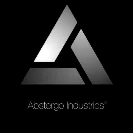 May be a graphic of lighting and text that says "Abstergo| AbstergoIndustries Abst Industnes"