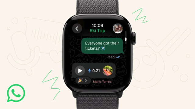 WhatsApp will be available for the Apple Watch starting today. (Image: Meta Platforms) WhatsApp will be available for the Apple Watch starting today. (Image: Meta Platforms)