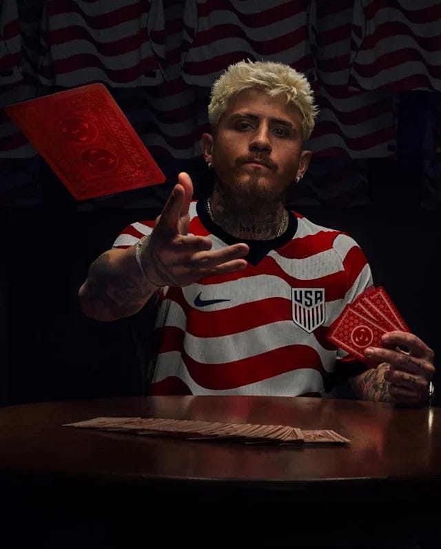 US Soccer jersey unveiled ahead of World Cup. Diego Luna models kit - Yahoo  Sports