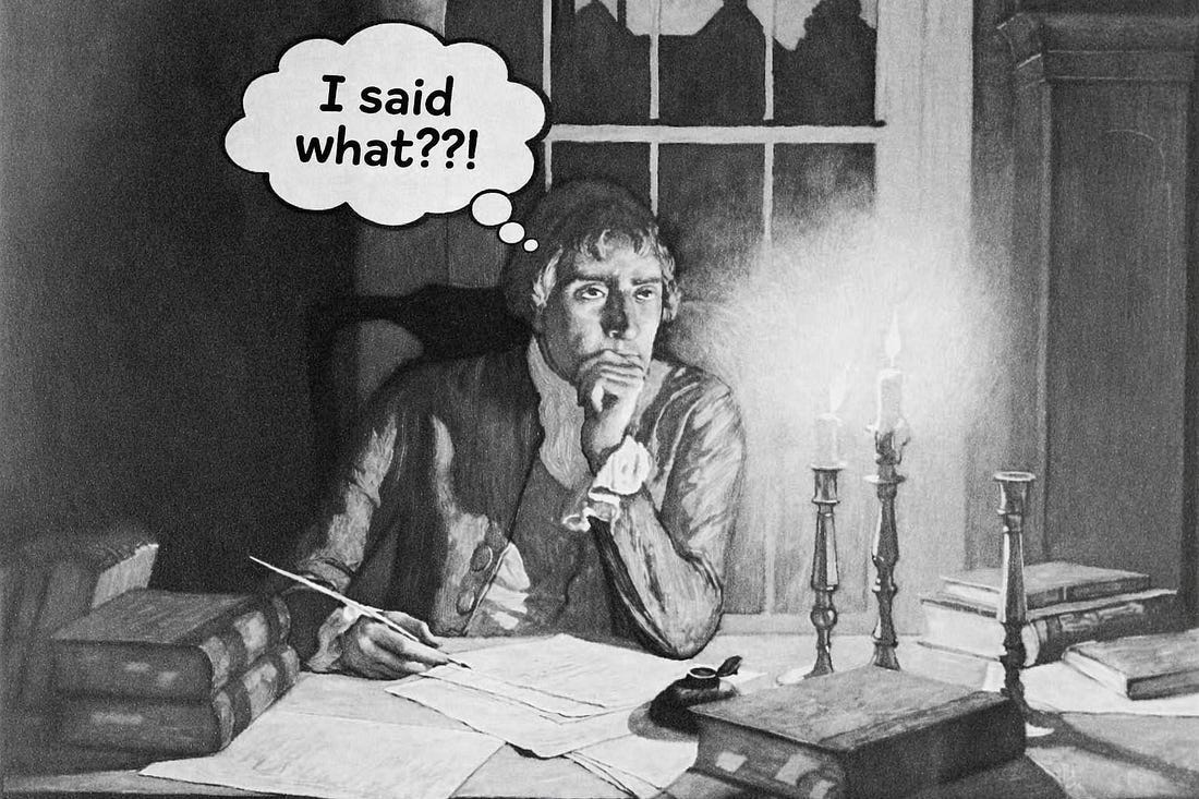 Jefferson Said It (or Not), It’s All About You (I Mean Me), & A Land With No Laws