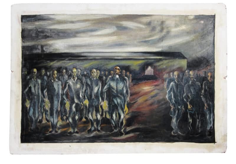 Boris Lurie: "Roll Call in Concentration Camp"
