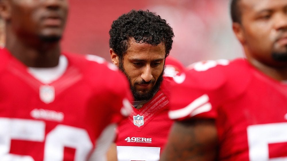 Colin Kaepernick national anthem protest keeps him polarizing NFL 2016 images Colin Kaepernick national anthem protest keeps him polarizing NFL 2016 images