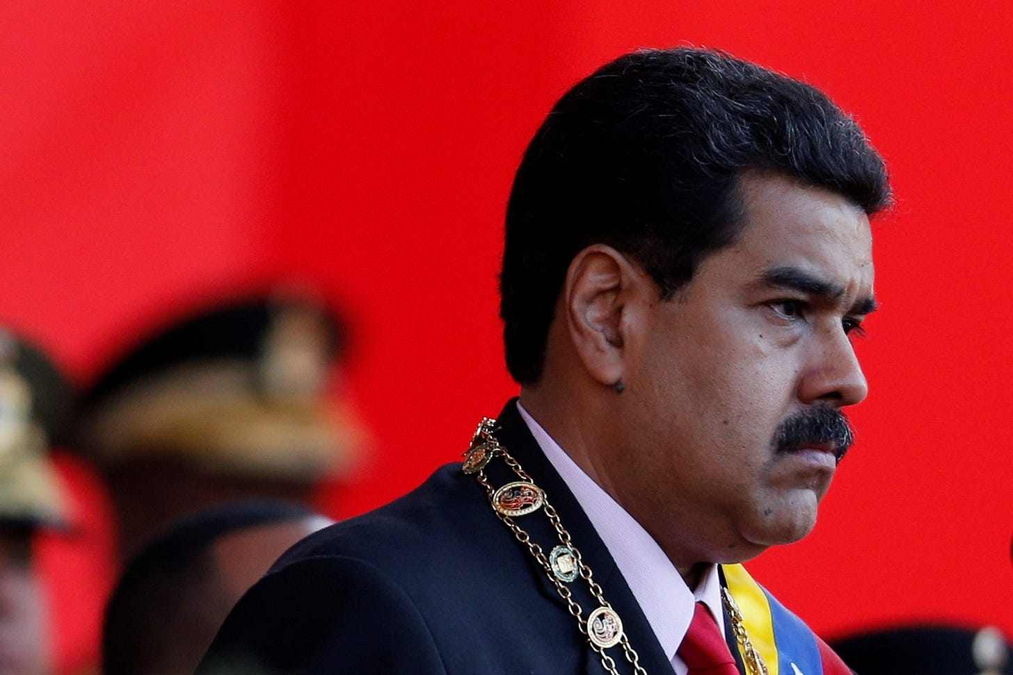 Venezuela's President Nicolas Maduro at a military parade. June 24, 2016. REUTERS