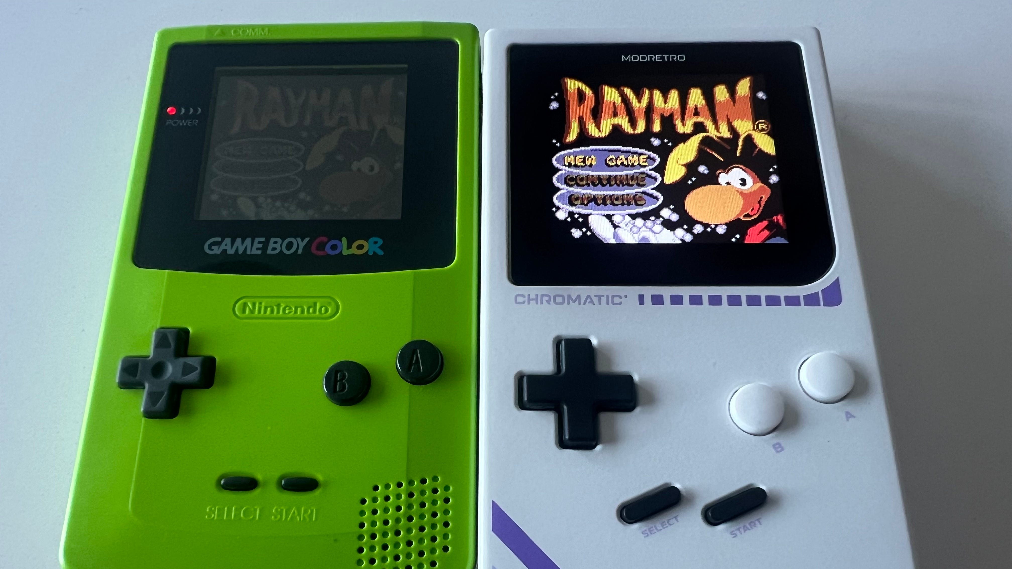 Gameboy Color Rayman Red Rayman returns to the ModRetro Chromatic to mark the limbless hero’s ...