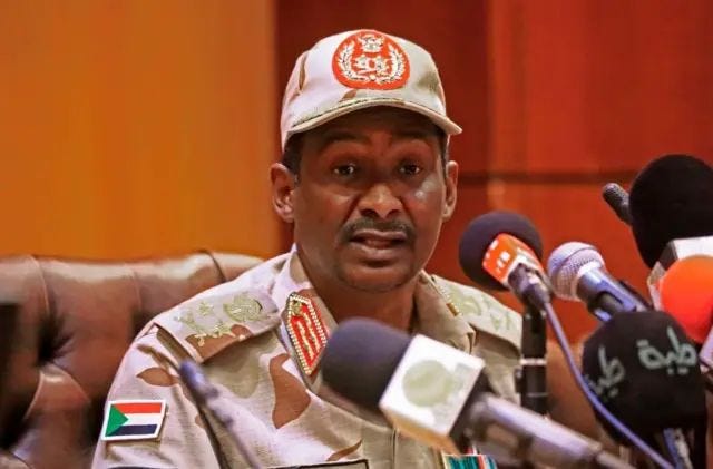 محمد حمدان دقلو الملقب باسم حميدتي