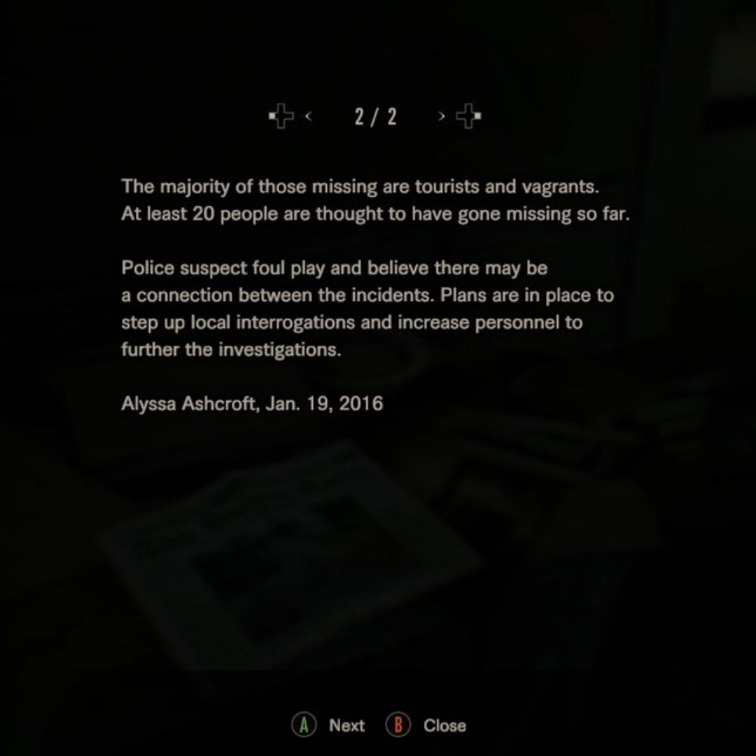 r/residentevil - Lembrando que a Alyssa também tava no RE7