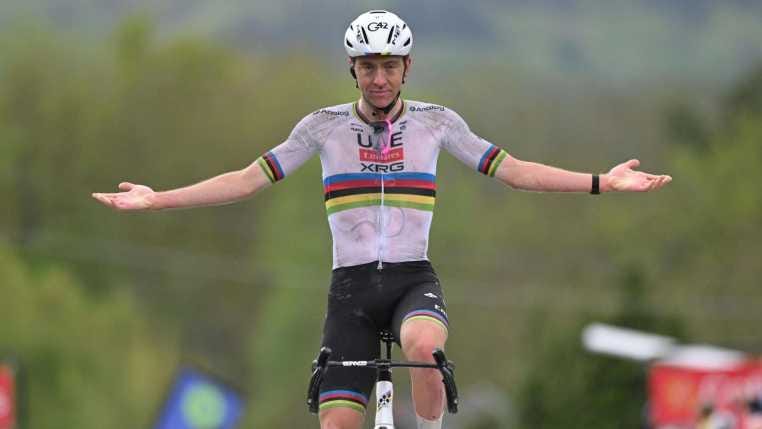 2025 Tour de France contenders  Tadej Pogacar rainbow